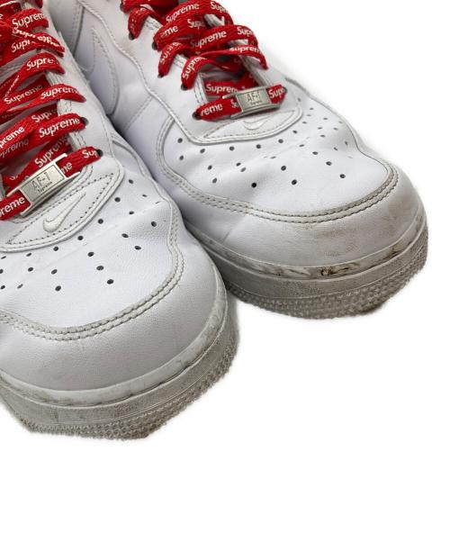 NIKE（ナイキ）NIKE (ナイキ) Supreme (シュプリーム) Air Force 1 Low　エアフォースワンロー ローカットスニーカー  CU9225-100 ホワイト サイズ:28.5㎝の古着・服飾アイテム