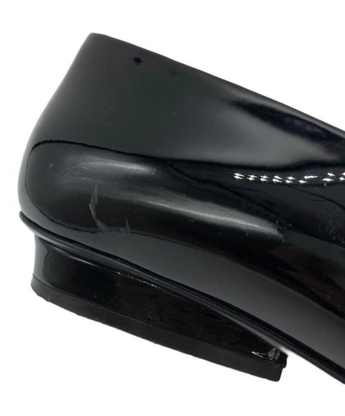 Salvatore Ferragamo（サルヴァトーレ フェラガモ）Salvatore Ferragamo (サルヴァトーレ フェラガモ) エナメルリボンパンプス 19824 ブラック サイズ: 6 Dの古着・服飾アイテム