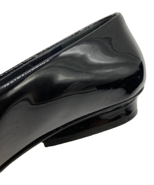 Salvatore Ferragamo（サルヴァトーレ フェラガモ）Salvatore Ferragamo (サルヴァトーレ フェラガモ) エナメルリボンパンプス 19824 ブラック サイズ: 6 Dの古着・服飾アイテム