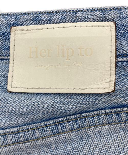 HER LIP TO（ハーリップトゥ）HER LIP TO (ハーリップトゥ) 東京ハイライズジーンズ　1212303064 インディゴ サイズ:24の古着・服飾アイテム