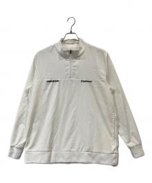 tangram×clubhaus（タングラム×クラブハウス）の古着「HALF ZIP LONG SLEEVE PISTE ハーフジップ ロングスリーブ ピステ」｜ホワイト