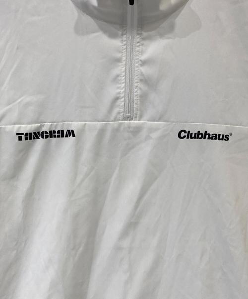 tangram（タングラム）tangram (タングラム) clubhaus (クラブハウス) HALF ZIP LONG SLEEVE PISTE ハーフジップ ロングスリーブ ピステ ホワイト サイズ:Sの古着・服飾アイテム