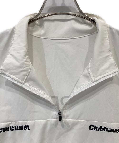 tangram（タングラム）tangram (タングラム) clubhaus (クラブハウス) HALF ZIP LONG SLEEVE PISTE ハーフジップ ロングスリーブ ピステ ホワイト サイズ:Sの古着・服飾アイテム
