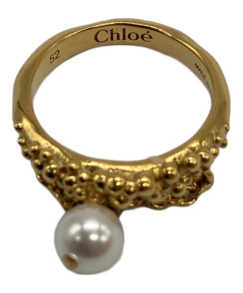 Chloe（クロエ）Chloe (クロエ) パール付リング サイズ:52の古着・服飾アイテム