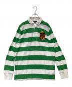 POLO RALPH LAURENポロ・ラルフローレン）の古着「ラガーシャツ」｜グリーン×ホワイト