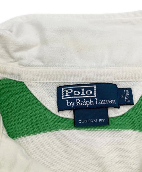 POLO RALPH LAUREN（ポロ・ラルフローレン）POLO RALPH LAUREN (ポロ・ラルフローレン) ラガーシャツ グリーン×ホワイト サイズ:Mの古着・服飾アイテム