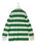 POLO RALPH LAUREN (ポロ・ラルフローレン) ラガーシャツ グリーン×ホワイト サイズ:M：6000円