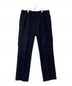 HEUGNユーゲン）の古着「Freddie ウールソリッド2インプリーツテーパードパンツ TROUSER 014」｜ネイビー