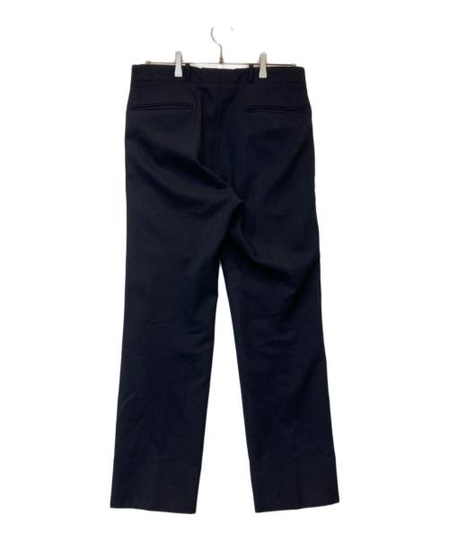 HEUGN（ユーゲン）HEUGN (ユーゲン) Freddie ウールソリッド2インプリーツテーパードパンツ TROUSER 014 ネイビー サイズ:2の古着・服飾アイテム