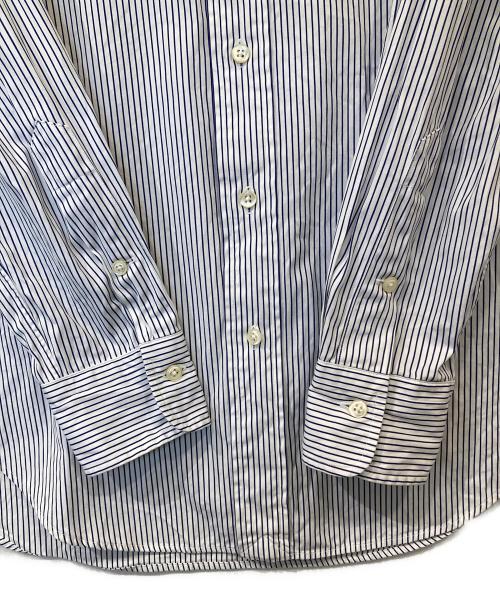 POLO RALPH LAUREN（ポロ・ラルフローレン）POLO RALPH LAUREN (ポロ・ラルフローレン) ストライプシャツ ホワイト サイズ:39-82の古着・服飾アイテム