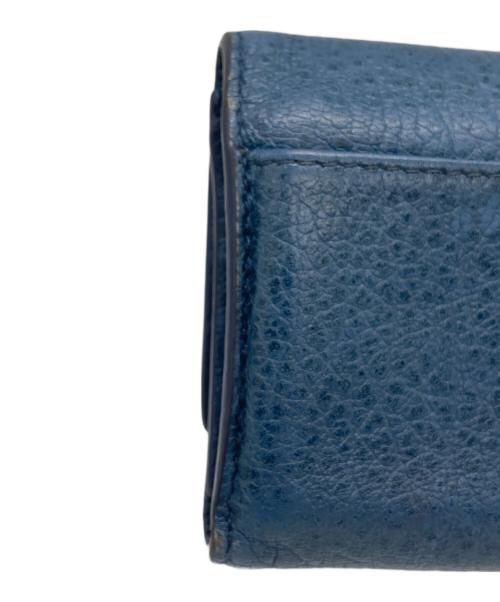 Maison Margiela（メゾンマルジェラ）Maison Margiela (メゾンマルジェラ) 4ステッチ 三つ折り ウォレット SA3UI0010 ブルーの古着・服飾アイテム