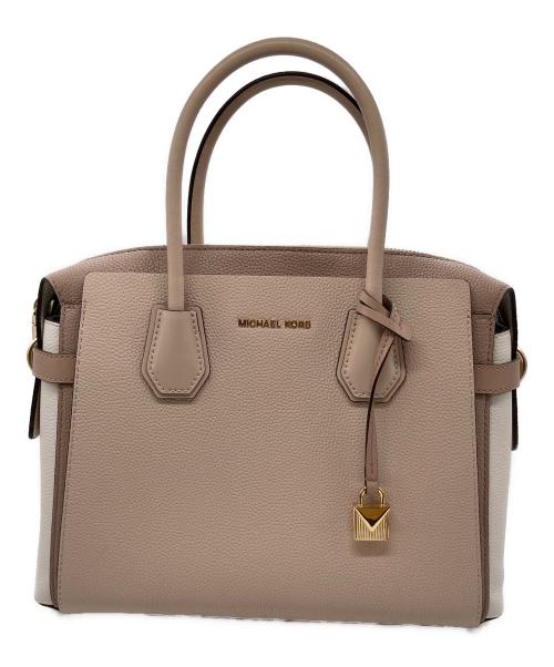 MICHAEL KORS（マイケルコース）MICHAEL KORS (マイケルコース) マーサー・ベルテッド・サッチェル　30S9GM9S2T ピンクベージュの古着・服飾アイテム