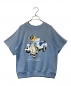 POLO RALPH LAURENポロ・ラルフローレン）の古着「ベア フリース ショートスリーブ スウェットシャツ」｜スカイブルー