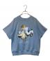 POLO RALPH LAUREN（ポロ・ラルフローレン）の古着「ベア フリース ショートスリーブ スウェットシャツ」｜スカイブルー
