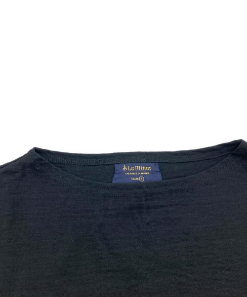 Le minor（ルミノア）Le minor (ルミノア) ワイドボーダーカットソー ブラック サイズ:1の古着・服飾アイテム