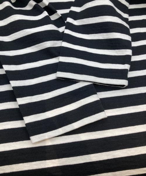 Le minor（ルミノア）Le minor (ルミノア) ワイドボーダーカットソー ブラック サイズ:1の古着・服飾アイテム