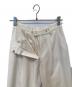 中古・古着 SOEJU (ソージュ) タックパンツ S-00-PT-001 アイボリー サイズ:S：5000円