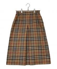 Burberry's（バーバリーズ）の古着「ノバチェックスカート」｜ブラウン