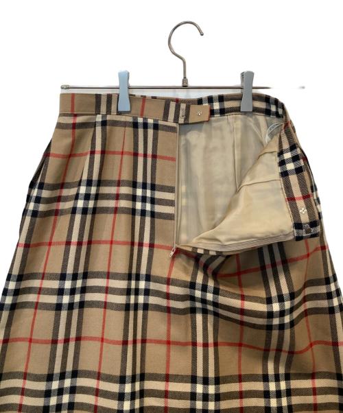 Burberry's（バーバリーズ）Burberry's (バーバリー) ノバチェックスカート ブラウン サイズ:表記がないため不明の古着・服飾アイテム