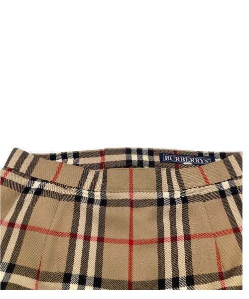 Burberry's（バーバリーズ）Burberry's (バーバリー) ノバチェックスカート ブラウン サイズ:表記がないため不明の古着・服飾アイテム