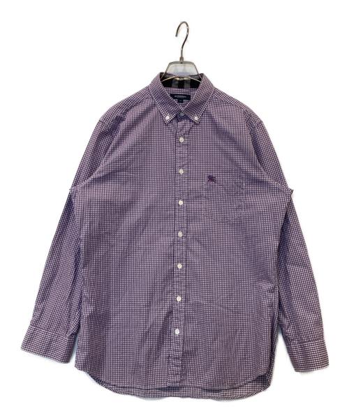 BURBERRY LONDON（バーバリーロンドン）BURBERRY LONDON (バーバリーロンドン) ギンガムチェックシャツ　A1M40-814-35 パープル サイズ:Mの古着・服飾アイテム