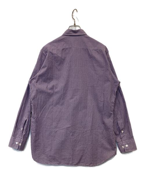 BURBERRY LONDON（バーバリーロンドン）BURBERRY LONDON (バーバリーロンドン) ギンガムチェックシャツ　A1M40-814-35 パープル サイズ:Mの古着・服飾アイテム