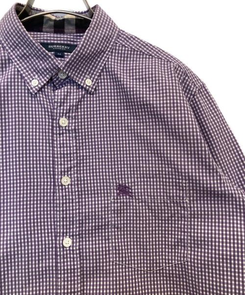 BURBERRY LONDON（バーバリーロンドン）BURBERRY LONDON (バーバリーロンドン) ギンガムチェックシャツ　A1M40-814-35 パープル サイズ:Mの古着・服飾アイテム