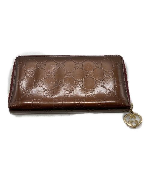 GUCCI（グッチ）GUCCI (グッチ) 長財布 232477 203887 ブラウンの古着・服飾アイテム