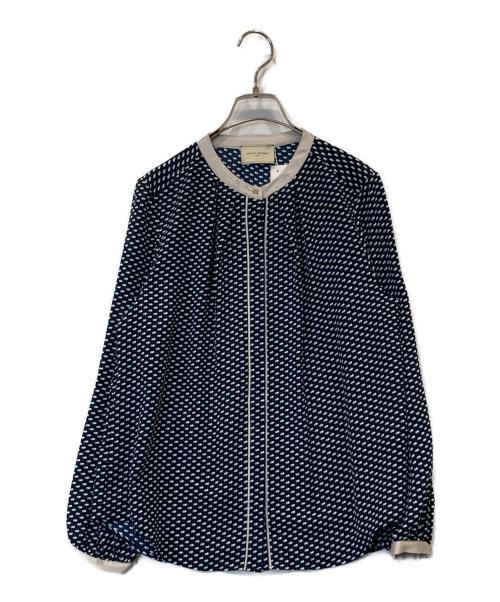 UNITED ARROWS（ユナイテッドアローズ）UNITED ARROWS (ユナイテッドアローズ) バイカラー パイピング ブラウス　1521-6-991348-9600 ネイビー サイズ:FREE 未使用品の古着・服飾アイテム