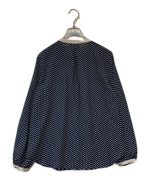 UNITED ARROWS（ユナイテッドアローズ）UNITED ARROWS (ユナイテッドアローズ) バイカラー パイピング ブラウス　1521-6-991348-9600 ネイビー サイズ:FREE 未使用品の古着・服飾アイテム