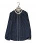 UNITED ARROWS（ユナイテッドアローズ）の古着「バイカラー パイピング ブラウス　1521-6-991348-9600」｜ネイビー