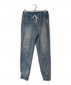 west pointウエストポイント）の古着「インディゴスウェット イージー パンツ　SLH-22AW001」｜インディゴ