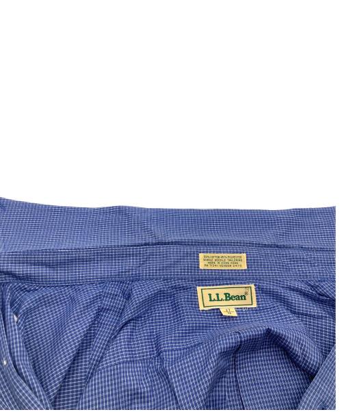 L.L.Bean（エルエルビーン）L.L.Bean (エルエルビーン) チェックシャツ ブルー サイズ:17-36の古着・服飾アイテム