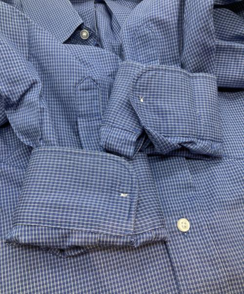 L.L.Bean（エルエルビーン）L.L.Bean (エルエルビーン) チェックシャツ ブルー サイズ:17-36の古着・服飾アイテム