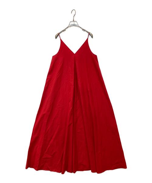POSTELEGANT（ポステレガント）POSTELEGANT (ポステレガント) キャミソールワンピース レッド サイズ:Mの古着・服飾アイテム
