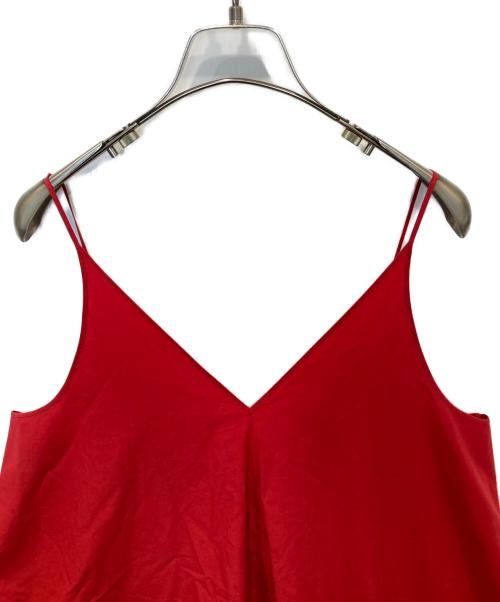 POSTELEGANT（ポステレガント）POSTELEGANT (ポステレガント) キャミソールワンピース レッド サイズ:Mの古着・服飾アイテム
