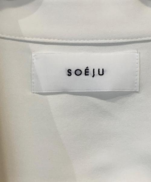 SOEJU（ソージュ）SOEJU (ソージュ) ヴィンテージサテンシャツ　S-00-SB-073 アイボリー サイズ:Mの古着・服飾アイテム