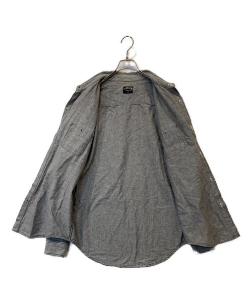 stussy（ステューシー）stussy (ステューシー) 長袖シャツ グレー サイズ:Lの古着・服飾アイテム
