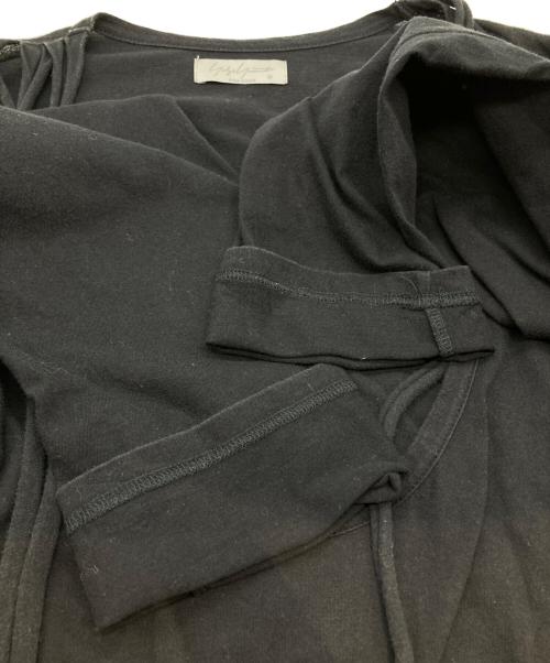 Yohji Yamamoto pour homme（ヨウジヤマモト プールオム）Yohji Yamamoto pour homme (ヨウジヤマモト プールオム) レイヤード風長袖カットソー HX-T50-086 ブラック サイズ:3の古着・服飾アイテム
