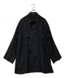 Yohji Yamamoto pour homme（ヨウジヤマモト プールオム）の古着「M-DOUBLE LEFT FRONT SHIRT BLOUSON エム ダブル レフト フロント シャツ ブルゾン HZ-Y03-220」｜ブラック