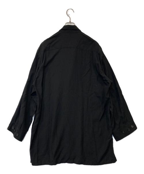 Yohji Yamamoto pour homme（ヨウジヤマモト プールオム）Yohji Yamamoto pour homme M-DOUBLE LEFT FRONT SHIRT BLOUSON エム ダブル レフト フロント シャツ ブルゾン HZ-Y03-220 ブラック サイズ:1の古着・服飾アイテム