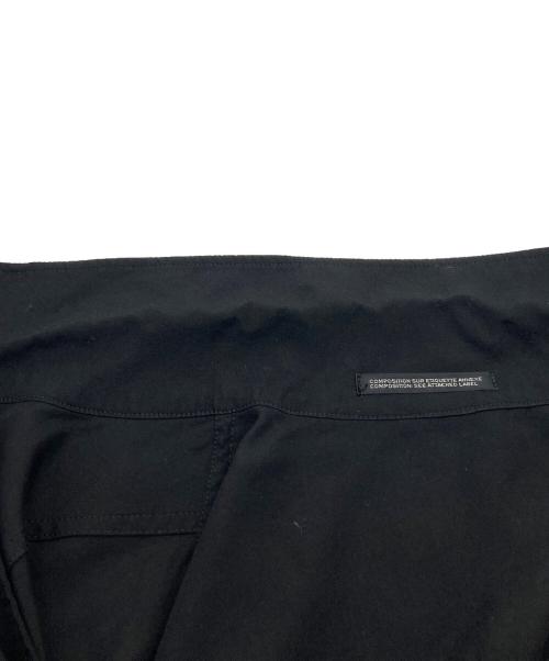 Yohji Yamamoto pour homme（ヨウジヤマモト プールオム）Yohji Yamamoto pour homme M-DOUBLE LEFT FRONT SHIRT BLOUSON エム ダブル レフト フロント シャツ ブルゾン HZ-Y03-220 ブラック サイズ:1の古着・服飾アイテム