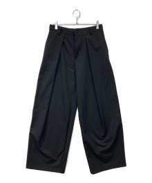 ZARA（ザラ）の古着「リラックスフィットプリーツパンツ」｜ブラック
