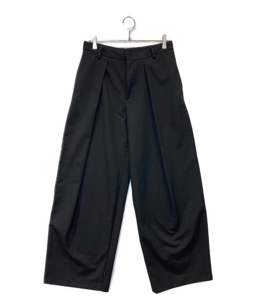 ZARA（ザラ）ZARA (ザラ) リラックスフィットプリーツパンツ ブラック サイズ:38の古着・服飾アイテム