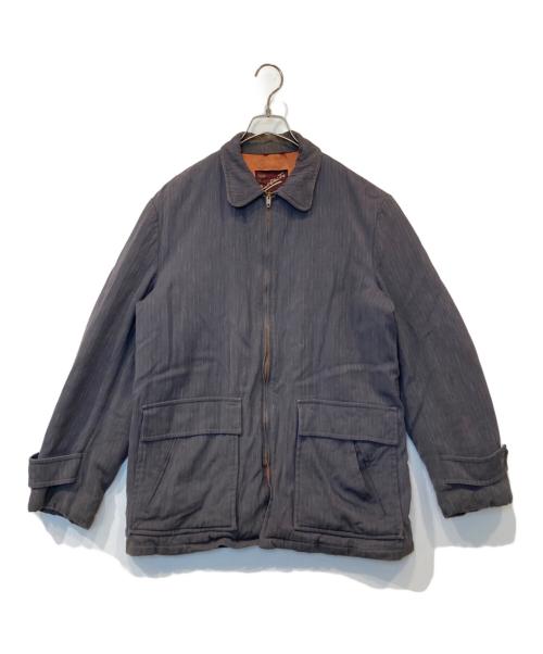Buck Skein Joe（バック スカイン ジョー）Buck Skein Joe (バック スカイン ジョー) 中綿入りギャバジンコート グレー サイズ:表記がないため不明の古着・服飾アイテム