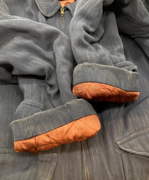Buck Skein Joe（バック スカイン ジョー）Buck Skein Joe (バック スカイン ジョー) 中綿入りギャバジンコート グレー サイズ:表記がないため不明の古着・服飾アイテム