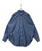 THE NORTHFACE PURPLELABELザ・ノースフェイス パープルレーベル）の古着「Button Down Chambray Field Shirt　NTW3362N」｜インディゴ