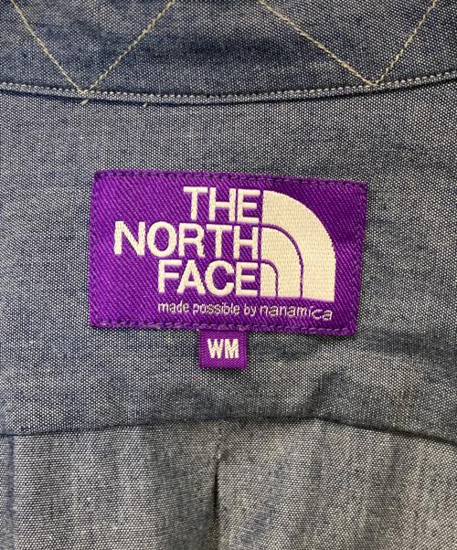 THE NORTHFACE PURPLELABEL（ザ・ノースフェイス パープルレーベル）THE NORTHFACE PURPLELABEL (ザ・ノースフェイス パープルレーベル) Button Down Chambray Field Shirt　NTW3362N インディゴ サイズ:WMの古着・服飾アイテム
