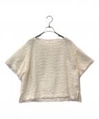 Spick and Spanスピック＆スパン）の古着「フェザーTブラウス 25051200221030」｜アイボリー