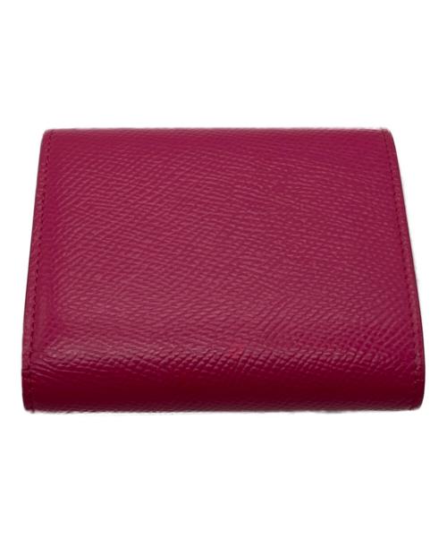 CELINE（セリーヌ）CELINE (セリーヌ) スモールトリフォールドウォレット U・AT・0129 U・TN・0149 ショッキングピンクの古着・服飾アイテム